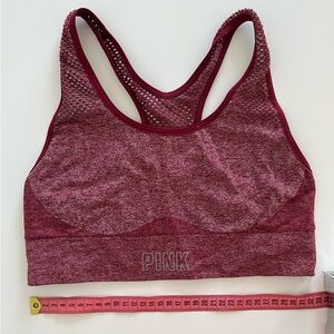 PINK Victoria's Secret Burgundy Sports Bra